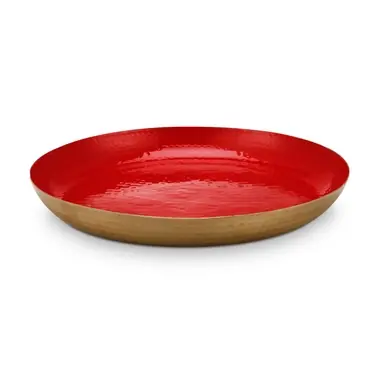 Assiette de Service Pip Studio Blushing Birds Enamelled Red 50 cm Acheter En Ligne