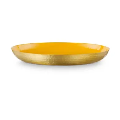 Assiette de Service Pip Studio Blushing Birds Enamelled Yellow 50 cm Bon Marché