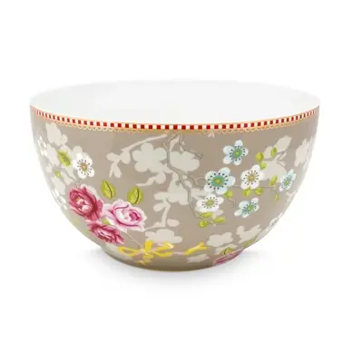 Achat Immédiat Bol Pip Studio Early Bird Chinese Rose Khaki 18 cm (Lot de 2)