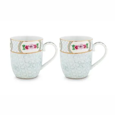 Achetez Aujourd’hui Tasse Pip Studio Blushing Birds White 145 ml (Lot de 2)