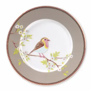 Must-Have Assiette Petit Déjeuner Pip Studio Early Bird Khaki 21 cm (Set de 6)
