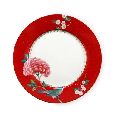 Marque Assiette Petit-Déjeuner Pip Studio Blushing Birds Red 21 cm (Lot de 6)