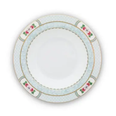 Assiette Creuse Pip Studio Blushing Birds White 21,5 cm (Lot de 6) Fait Main