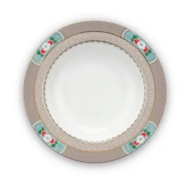 Assiette à Soupe Pip Studio Blushing Birds Khaki 21,5 cm (Lot de 6) Offre Limitée
