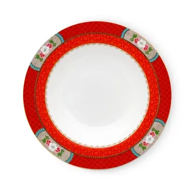 Assiette Creuse Pip Studio Blushing Birds Red 21,5 cm (Lot de 6) Tendance