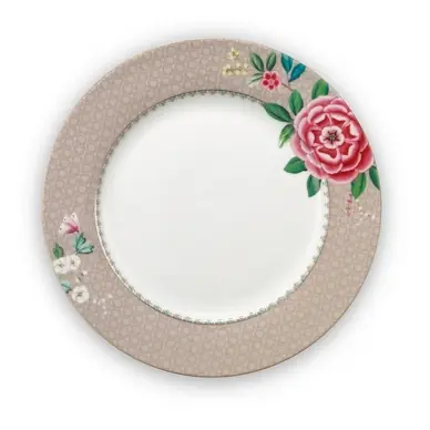 Dernière Chance Assiette Pip Studio Blushing Birds Khaki 26,5 cm (Lot de 6)