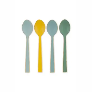 Vente Flash Cuillère à Café Pip Studio Blushing Birds Enamelled Multi Colour 16 cm (Lot de 4)