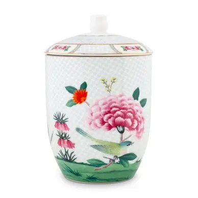 Boîte de Stockage Pip Studio Blushing Birds White 1,5L Affaire À Saisir