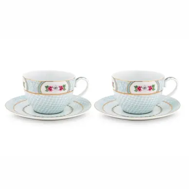 Tasse à Café Pip Studio Blushing Birds White 280 ml (Lot de 2) Top Vente