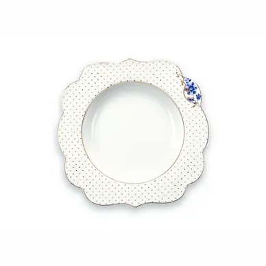 Assiette Creuse Pip Studio Royal White Gold 23,5 cm (Lot de 6) Commande En Gros