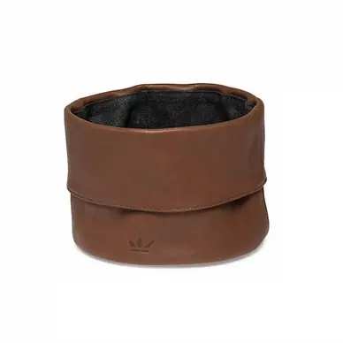 Certifié Corbeille à Pain Dutchdeluxes Full Grain Leather Vintage Cognac