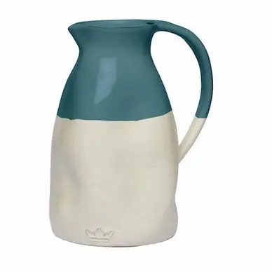 Acheter En Ligne Carafe Dutchdeluxes Dented Jug Céramique White Marine