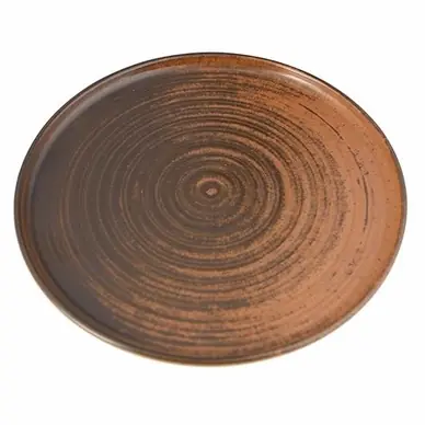 Assiette Porland Anillo Lykke Brown Plat 18 cm (6-pièces) En Vogue