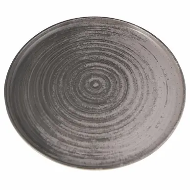 Solde Assiette à diner Porland Anillo Lykke Grey Plat 21 cm (6 pièces)