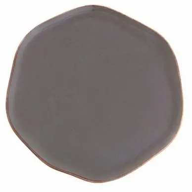 Top Qualité Assiette Porland Pure Seasons Dark Grey Plat 21 cm (6-pièces)
