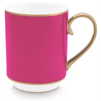Original Tasse Pip Studio Chique Gold-Pink 350 ml (Lot de 6)