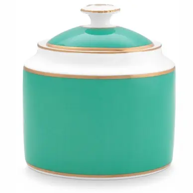 Meilleur Prix Sucrier Pip Studio Chique Gold-Green 550 ml (Lot de 2)