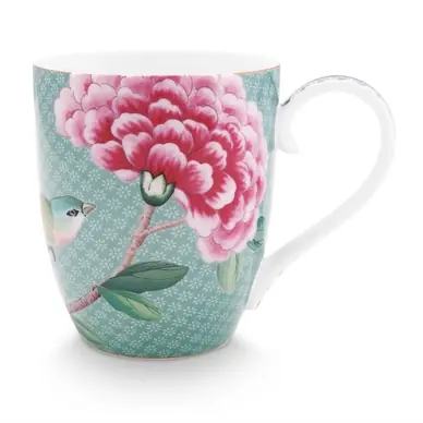 Meilleure Qualité Tasse Pip Studio Blushing Birds Blue 450 ml (Lot de 6)