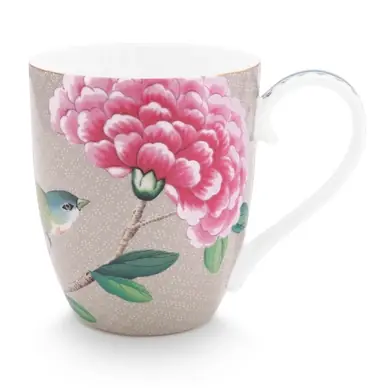 Acheter Direct Tasse Pip Studio Blushing Birds Khaki 450 ml (Lot de 2)