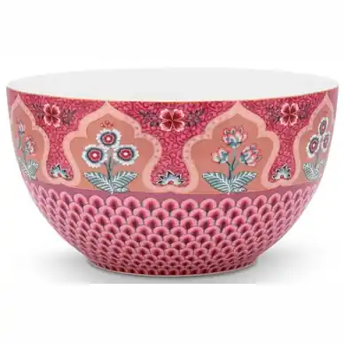 Bol Pip Studio Flower Festival Deco Dark Pink 18 cm (Set 2) Top Qualité