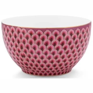 Bol Pip Studio Flower Festival Scallop Dark Pink 9,5 cm (Set 6) Remise