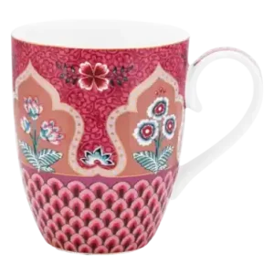 Tasses Pip Studio Flower Festival Deco Dark Pink 350 ml (Set 6) Offre Exclusive