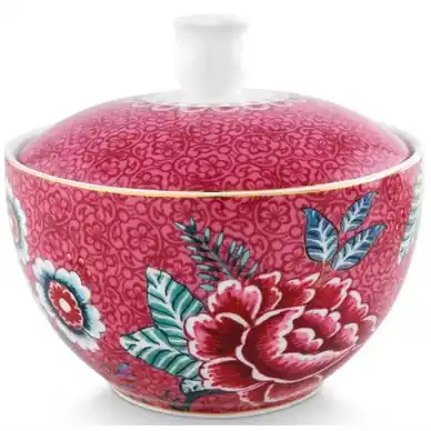 Exclusif Sucrier Pip Studio Flower Festival Dark Pink 300 ml (Set4)