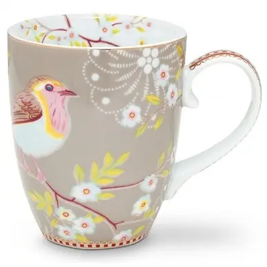 Offre Du Jour Tasses Pip Studio Early Bird Khaki 350 ml (Set 6)