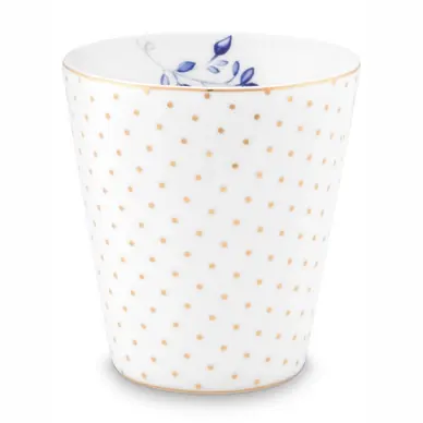 Tasses Pip Studio Royal Dots White 230 ml (Set 6) Artisanat