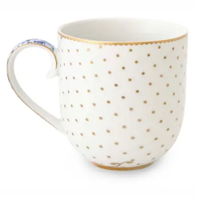 Tasses Pip Studio Royal White 260 ml (Set 6) Fait Main