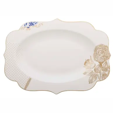 Populaire Plat de Service Pip Studio Royal White 40 x 28,5 cm