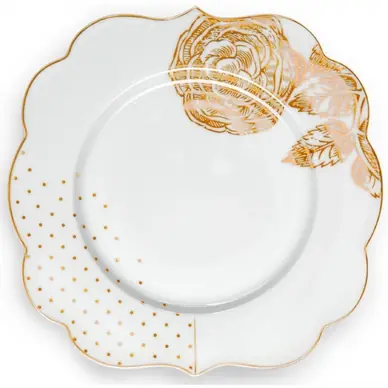 Assiette à Petit-Déjeuner Pip Studio Royal White 17 cm (Lot de 6) Original