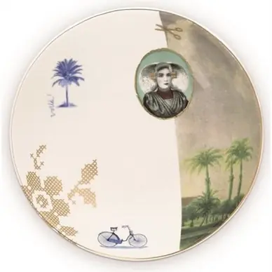 Assiette à Petit-Déjeuner Pip Studio Heritage Palm White 20 cm (Lot de 6) Garantie Incluse