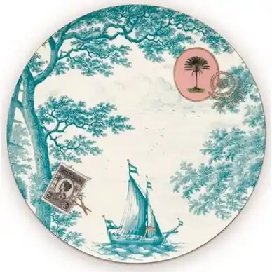 Assiette à Petit-Déjeuner Pip Studio Heritage Aqua 23 cm (Lot de 6) Dernière Chance