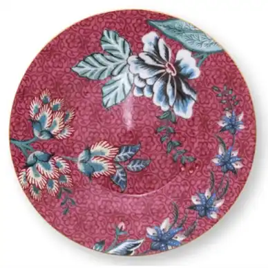Soldes Assiette à Tarte Pip Studio Flower Festival Dark Pink 12 cm (Lot de 6)
