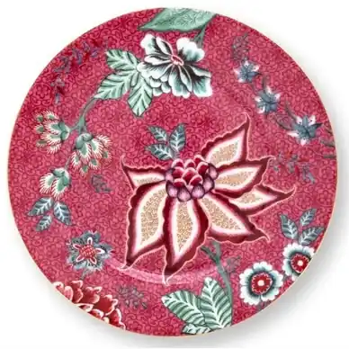 Assiette à Déjeuner Pip Studio Flower Festival Dark Pink 17 cm (Lot de 6) Populaire