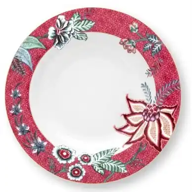 Assiette à Déjeuner Pip Studio Flower Festival Dark Pink 21,5 cm (Lot de 6) Vente Flash