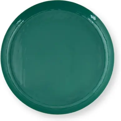 Livraison Express Plat de Service Pip Studio Enamelled Dark Green 50 cm