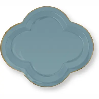 Plat de Service Pip Studio Fancy Large Blue 31 x 36 cm Produit De Marque