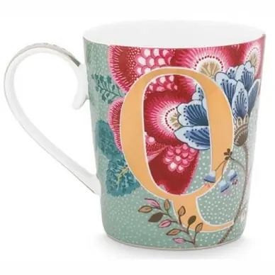 Tasse Pip Studio Alphabet Mug Floral Fantasy Light Blue Q 350 ml Artisanat