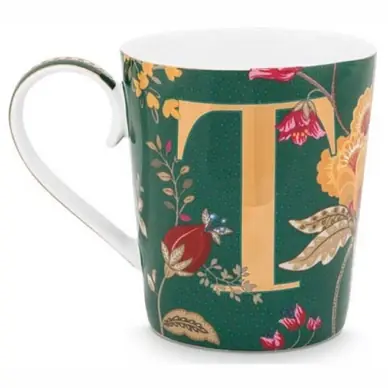 Tasse Pip Studio Alphabet Mug Floral Fantasy Green T 350 ml Meilleur Prix