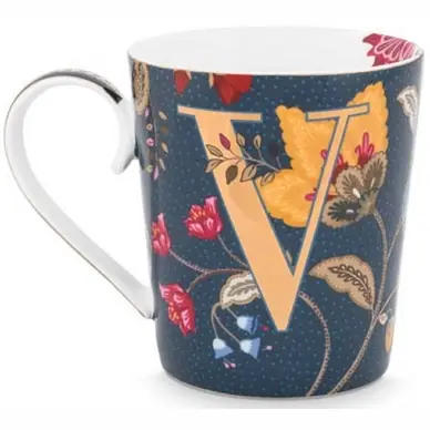 Prix Promo Tasse Pip Studio Alphabet Mug Floral Fantasy Blue V 350 ml
