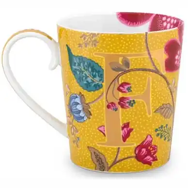 Dernier Modèle Tasse Pip Studio Alphabet Mug Blushing Birds Yellow F 350 ml