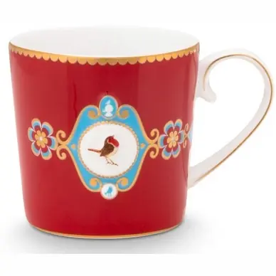 Certifié Tasse Pip Studio Love Birds Red 150 ml (Set de 6)