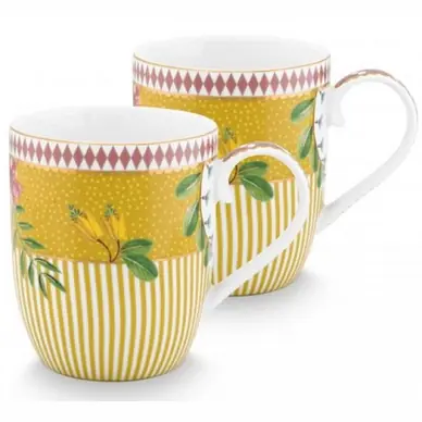 Dernière Chance Tasse Pip Studio La Majorelle Yellow 145 ml (Lot de 2)