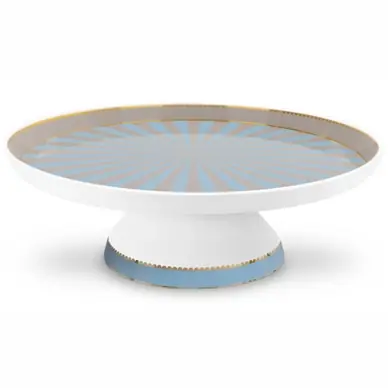 Expédition Rapide Plat de Service Pip Studio Love Birds Blue-Khaki 24 cm