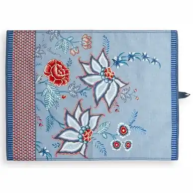 Torchon Pip Studio Flower Festival Blue 50 x 70 cm Vente Flash
