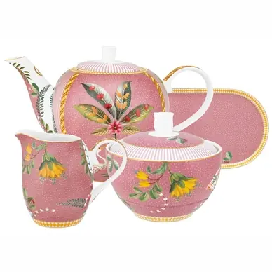 Service à Thé Pip Studio La Majorelle Pink (Lot de 4) Top Qualité