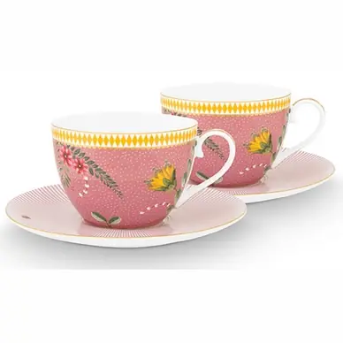 Nouvelle Collection Tasse de Café Pip Studio La Majorelle Pink 280 ml (Lot de 2) 2023