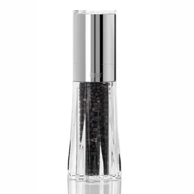 Acheter Direct Moulin à Poivre ou à Sel Adhoc Crystal Transparent/Argent